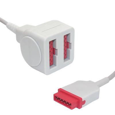 Cable compatible B3072-07 del adaptador de GE Marquette Dual Socket IBP