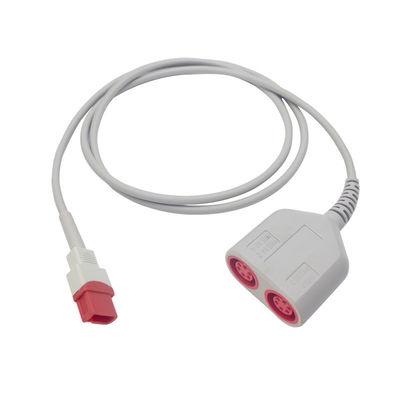 Cable dual compatible B3012-16 del adaptador de Spacelabs Ultraview IBP de la cabeza 6pin